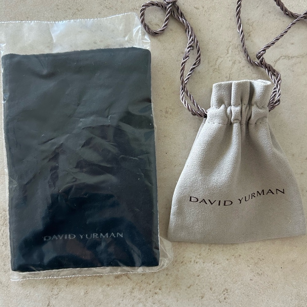 David yurman dust bag and wipe